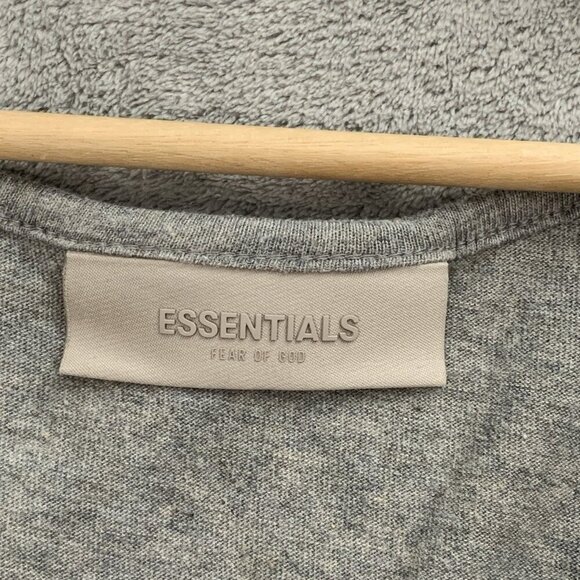 Essentials Fear of God Shirt Mens XL Gray Sleeveless Tank Top Casual Streetwear - Picture 5 of 10